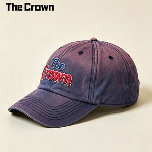Gorra de Béisbol Personalizada con Logo, Efecto Desgastado, 6 Paneles, Estilo Dad Hat, Bordado, Visera Curva Índigo, Venta al por Mayor Directa de Fábrica - Product Image 2