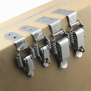 Metal <b>Clip</b> Buckle With Lock Hole For Toolbox Bag Nickel Plated Iron <b>Spring</b> Buckle - Product Image 2