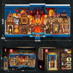 3398 pièces Reobrix 66035 nouveaux produits <span class=keywords><strong>Hobbit</strong></span> the Shire livre jouet blocs de construction modèle blocs de construction ensembles jouets cadeau pour les enfants - Product Image 5