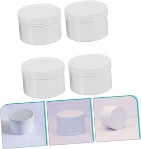 Envases Cosméticos y para Alimentos al por Mayor, Tarro de Crema de Plástico PET Blanco de 50ml, 80ml, 100ml, 120ml, 150ml, 200ml, 250ml con Tapa y Serigrafía - Product Image 3