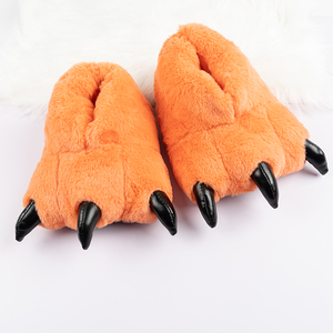 <span class=keywords><strong>Casa</strong></span> cálida <span class=keywords><strong>de</strong></span> bajo precio <span class=keywords><strong>de</strong></span> fabricante para zapatillas Diseño <span class=keywords><strong>de</strong></span> garra peluda naranja único para mujer Antideslizante <span class=keywords><strong>de</strong></span> invierno para zapatillas - Product Image 3