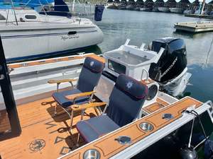 Yacht de Sport Rapide de Luxe en Aluminium de 25 Pieds avec Cabine, Bateau de Pêche en Aluminium à Coque en V Profond, Croiseur de Mer avec Cabine à Vendre avec Moteur - Product Image 4