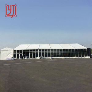 Hot <b>Sale</b> 30x20m Permanent Aluminum Glass Party <b>Marquee</b> Tents with Beautiful Wedding Party Decoration - Product Image 5