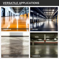 Peinture époxy pour sols, résistante à l'usure, antidérapante, imperméable, facile à nettoyer, pour garage, usine, atelier, entrepôt, béton