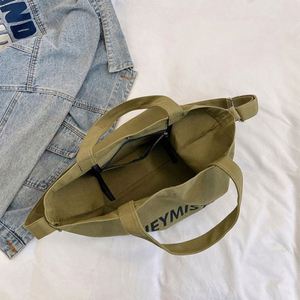 Bolsa de Lona Promocional al por Mayor, Bolsa de Mensajero Grande, Bolsa de Lona de Algodón Personalizada con Logotipo - Product Image 4