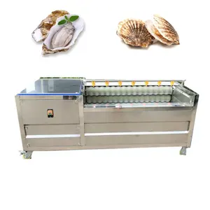 Continuously Fruits and Vegetables Potato Brush Roller Peeling Machine
