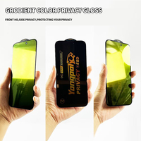 Protecteur d'écran HD anti-rayures pour iPhone 16 15 14 13 12 11 Pro Max ESD Privacy Mobile Phone Verre trempé