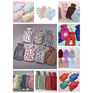 <b>Hot</b> <b>Water</b> <b>Bottle</b> Reusable Rubber 0.5L 1L 1.75L 2L Waterproof Warm Compress With Fur Cloth Cover - Product Image 6