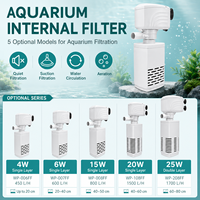 Pompe de filtration interne pour aquarium, filtration multi-étages, oxygénation, circulation de l'eau, 4W 6W 15W, aquarium, OEM ODM, vente en gros
