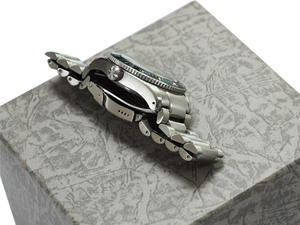 Montre de haute qualité avec insert de cadran vert pour hommes, montres automatiques avec date - Product Image 4