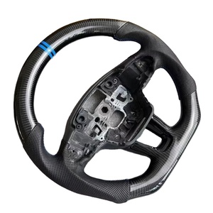 Volante in Pelle di Alta Qualità per <span class=keywords><strong>Ford</strong></span> Focus, Accessorio Interno Auto Personalizzato in Fibra di Carbonio - Product Image 2