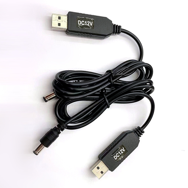 Customize 1m DC USB Cable 5V to 9V 12V 1A Step up Boost Converter Power Supply Cable 5.5*2.1mm for Router LED Strip Light