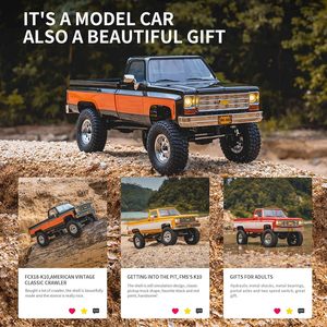 HOSHI FMS FCX18 1/18 RC Crawler K10 Camioneta 4WD con Eje de Portal y Transmisión de 2 Velocidades, Vehículo <span class=keywords><strong>Todoterreno</strong></span> Retro, Hobby RTR - Product Image 1