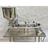 Machine de remplissage semi-automatique de Type Horizontal pour confiture, boisson cosmétique, café, crème, Sauce, pâte, jus, huile, miel, eau liquide