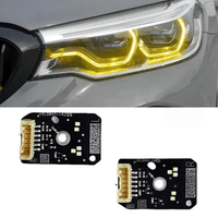 Modules DRL jaunes pour Série 5 G30 M5 F90 520i 530i 540i G32 F90 GT 2017 2018 2019, phares LED adaptatifs, œil d'ange rouge