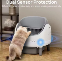 Nouvelle conception de litière automatique pour chat à ouverture supérieure, autonettoyante, pour plusieurs chats, litière intelligente pour chat