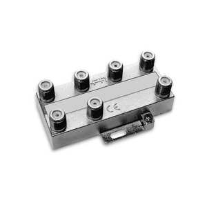 Répartiteur vertical 6 voies Fracarro avec connecteur F-Band pour TV et satellite - Product Image 1