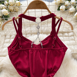 Mini abito elegante e alla moda senza maniche per le donne Mini abito Sexy aderente nero per locali notturni - Product Image 4