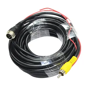 Đông Quan guangying M12 4 pin hàng không Nam nối để AV nam PVC Video Cáp mở rộng với kích hoạt điều khiển