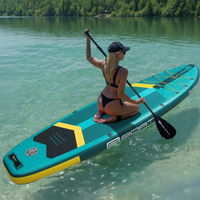 Nouvelle conception, livraison rapide, planche de surf 11'x34"x6'', planche à pagaie gonflable Drop Stitch pour jeux aquatiques et surf