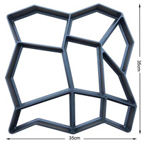 Moule en plastique pour pavés de route, 35*35cm, formes variées, réutilisable