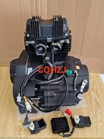 CQHZJ Bon Prix pour Lifan Tricycle Moto Moteur Double Cylindres Essence Huile Moteurs Assemblage pour 150cc 200cc CBT150