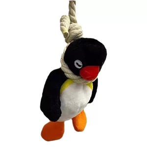 Porte-clés <span class=keywords><strong>Pingu</strong></span> en <span class=keywords><strong>peluche</strong></span> super doux pingouin pourri pendentif drôle de poupée en <span class=keywords><strong>peluche</strong></span> décoration de voiture PP coton rempli de type ours - Product Image 1