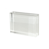 Bloc de cristal vierge pour sublimation, personnalisable par gravure laser 3D, thème religieux européen, transparent