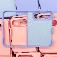 JOYPORODO S003 Vente en gros pour iPhone Fold, coque de protection rigide effet peau pour iPhone Duo, étui de luxe pour téléphone portable