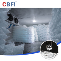 CBFI TV500 Máquina de Hielo en Tubo Industrial de Alta Calidad con Capacidad de 50 Toneladas por Día, con Motor y Bomba