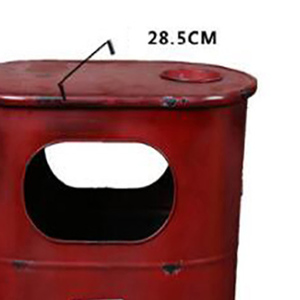 Cubo de Basura de Hierro <span class=keywords><strong>Estilo</strong></span> <span class=keywords><strong>Industrial</strong></span>, Decoración Vintage de Moda, Decoración Creativa para Bar u Oficina, Cubo de Basura con Diseño de Hidrante - Product Image 3