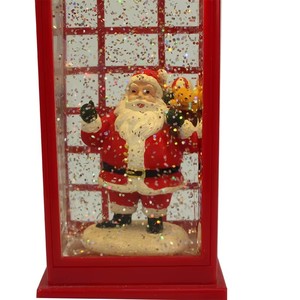 Noël Martin Lampe Résine Père Noël et Cristal Lumières Décorations De Fête Festive pour Joyeuses Fêtes Vent Lumières Idée Cadeau - Product Image 6