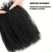 Estensioni per trecce sintetiche Afro Kinky, Dreadlock, Loc, Twist, per riparazione, a trama singola, in fibra resistente alle alte temperature, pre-stirate