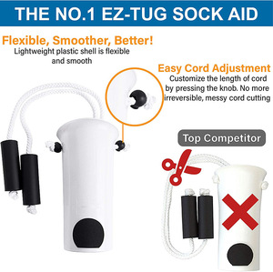 Pull Up Assistance Help Easy On Off Stocking Slider Dispositivo <span class=keywords><strong>de</strong></span> ayuda <span class=keywords><strong>de</strong></span> calcetín <span class=keywords><strong>de</strong></span> compresión para personas mayores - Product Image 3