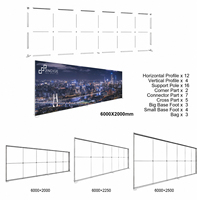 Boîte à lumière graphique SEG rétroéclairée par LED, en aluminium, autoportante, installation sans outil, panneau publicitaire en PVC-acier composite, OEM