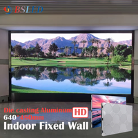 Boshuo 640x480mm 8K 4K SMD HD P1.2-P3 Vollfarbige Ultra-Dünne Fest Installierte Indoor LED-Videowand mit 500-900 cd Helligkeit, 3 Jahre Garantie