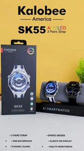 Nuovo Smartwatch SK55 2026 con Schermo HD per Uomo e Donna, Impermeabile IP68, Monitoraggio della Salute con 3 Cinturini e Confezione Regalo - Product Image 6