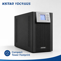 Kstar YDC9102S 2000VA/1800W, onduleur standard, écran LCD/LED double affichage, fonction de protection de charge de la batterie, pour les foyers.