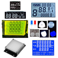 Layar LCD Digital Hitam Putih Tipe COG dengan IC Driver untuk Panel Kontrol Kursi Pijat