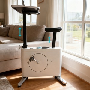 Bicicleta de Escritorio Plegable Ergonómica Moderna con Altura Ajustable para Uso en Casa u Oficina, Ejercicio en Interiores para Adultos, Ciclismo Ecológico - Product Image 3