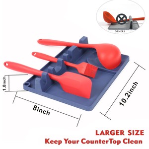 Reposador de Utensilios de Cocina de Silicona Resistente al Calor - Soporte Multifuncional Antideslizante para Cucharas y Espátulas - Product Image 2