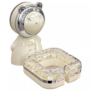 Soporte de Pared para Secador de Pelo JUXIN con Ventosa, Transparente, Circular, para Esquina, Soporte de Almacenamiento para Baño, Duradero - Product Image 5