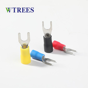 ขั้วต่อสายไฟแบบหุ้มฉนวนสำเร็จรูป Wtrees Sv1.25-4 สำหรับสายขนาด 1-6 มม. ขั้วต่อทองแดงแบบหางปลา ชนิด Y - Product Image 3