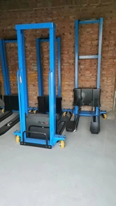 Mini apilador de carga automática semieléctrico de <span class=keywords><strong>500Kg</strong></span> y 1000kg, carretilla elevadora eléctrica portátil, apilador de palés eléctrico de carga automática - Product Image 5