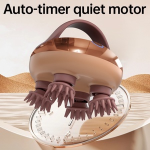 Masseur de cuir chevelu portable rechargeable, peigne à raser en silicone pour favoriser la croissance des cheveux et soulager le stress - Product Image 2