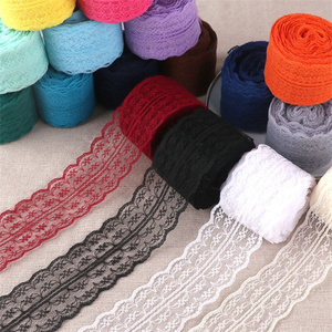 Vente en gros de dentelle au crochet multicolore de <span class=keywords><strong>4</strong></span>.5cm de haute qualité avec ruban tissu d'habillage de ruban de dentelle blanche - Product Image 1