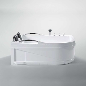 Baignoire autoportante de luxe moderne pour 2 personnes, bain à remous <span class=keywords><strong>jacuzzi</strong></span>, baignoire de trempage pour projets hôteliers OEM ODM - Product Image 3