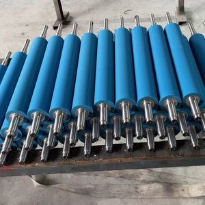 Cao su-tráng Con lăn chất lượng cao Nhà cung cấp cao su băng tải con lăn <span class=keywords><strong>Polyurethane</strong></span> con lăn cao su - Product Image 1