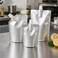Pochette Doypack personnalisée en aluminium avec bec verseur et bouchon à vis, qualité alimentaire, pour liquides, 100 ml, pour gelée et lait