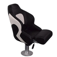 Chaise de capitaine de luxe confortable et pliante en vinyle de qualité marine Siège de capitaine de bateau marin